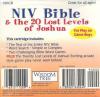 NIV Bible & the 20 Lost Levels of Joshua Box Art Back